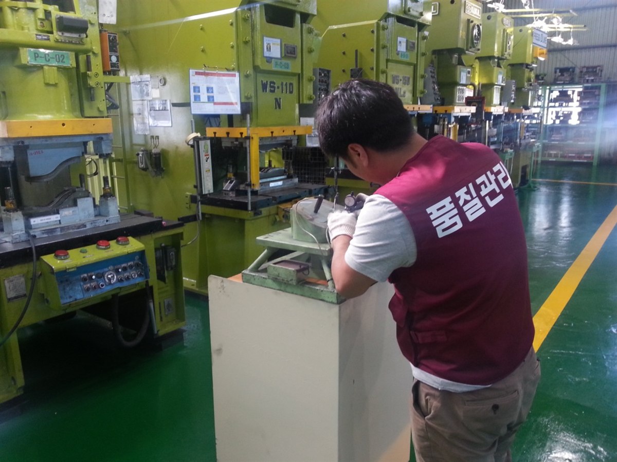 생산라인에서 진행하는 외주품 입고검사